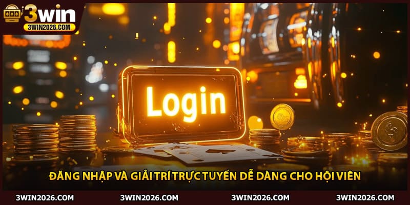 Đăng nhập và giải trí trực tuyến dễ dàng cho hội viên
