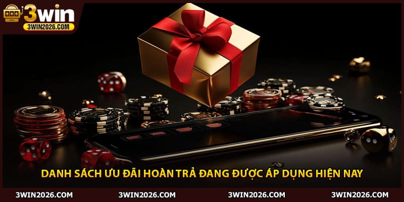 Danh sách ưu đãi hoàn trả đang được áp dụng hiện nay